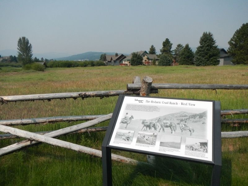 The Historic Crail Ranch - West View Marker. Click for full size. The Historic Crail Ranch - West View Marker image. Click for full size.