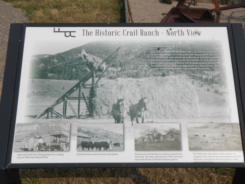 The Historic Crail Ranch - North View Marker. Click for full size. The Historic Crail Ranch - North View Marker image. Click for full size.