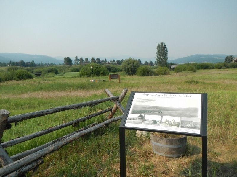 The Historic Crail Ranch - South View Marker. Click for full size. The Historic Crail Ranch - South View Marker image. Click for full size.