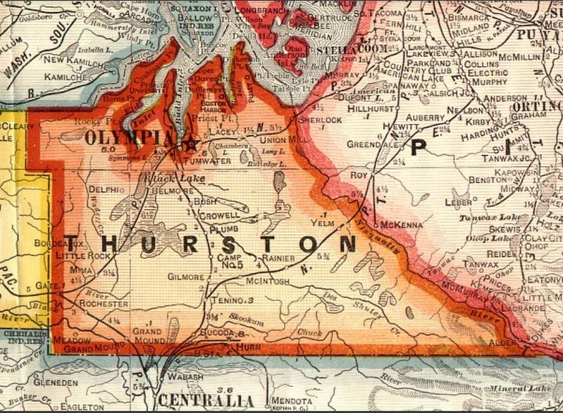 Thurston County, 1909 image. Click for full size.