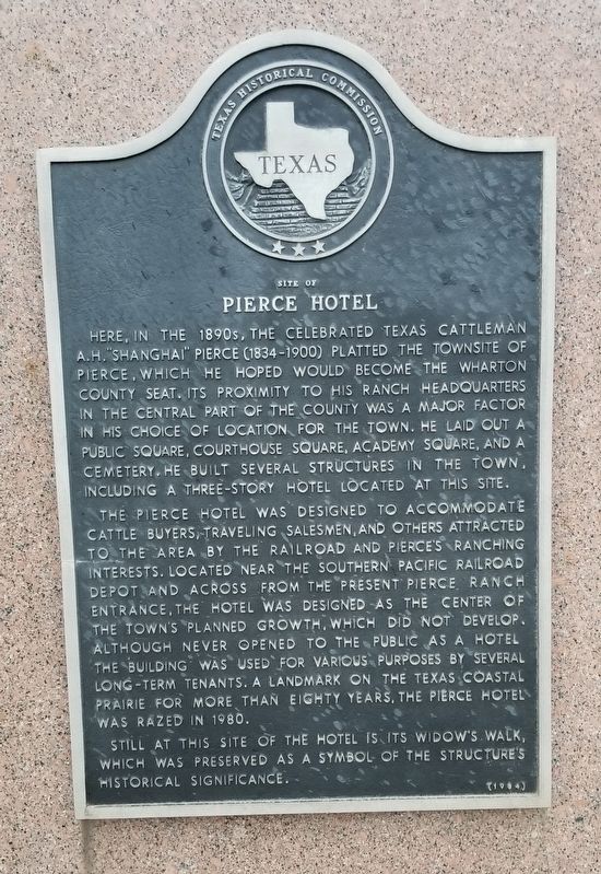 Site of Pierce Hotel Marker image. Click for full size.