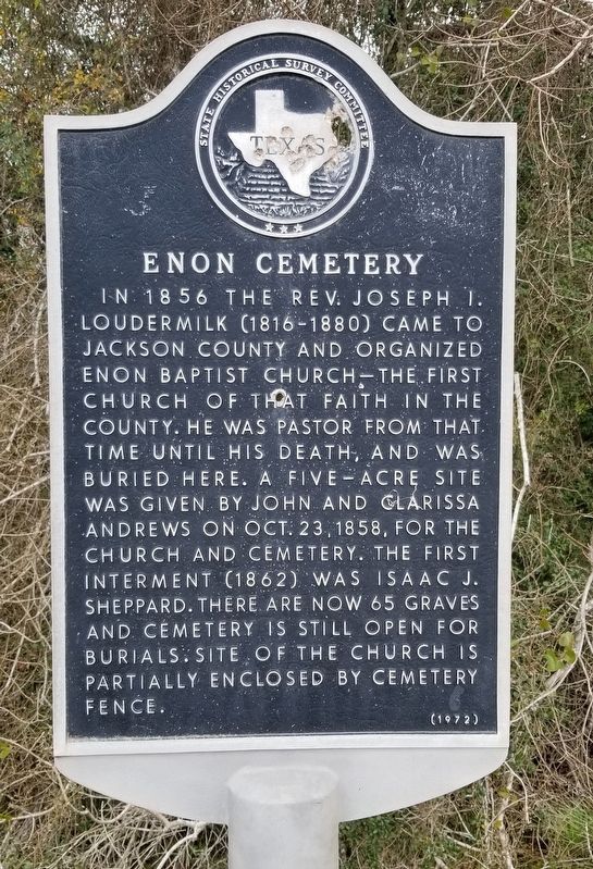 Enon Cemetery Marker image. Click for full size.