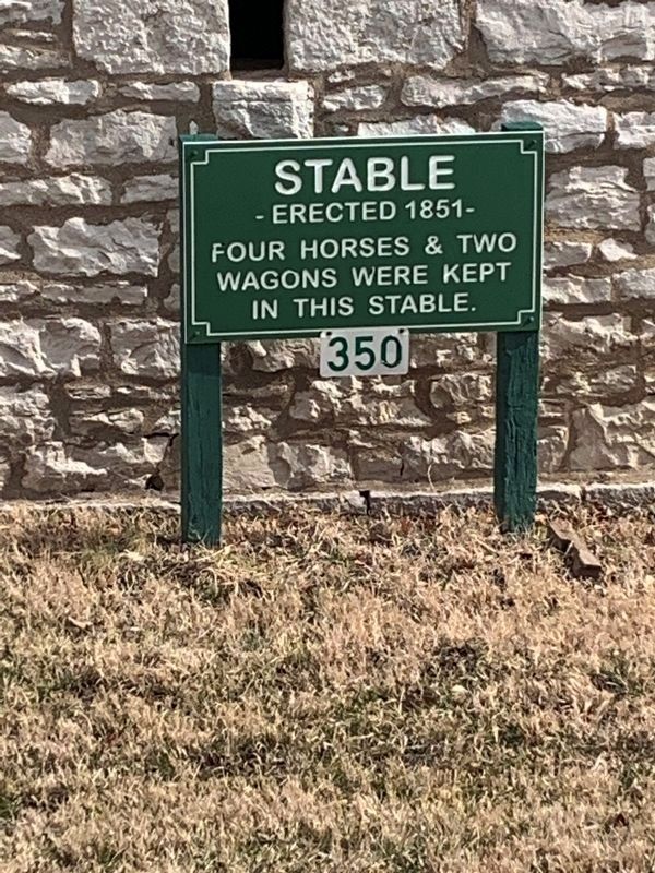 Jefferson Barracks Stable Sign image. Click for full size.