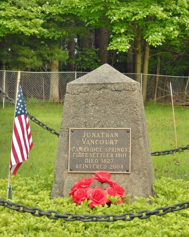 Jonathan Vancourt Monument image. Click for full size.