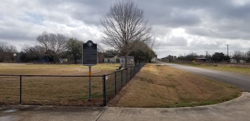 The view of the Gilbert Onderdonk and Nursery, Texas Marker from the street image. Click for full size.