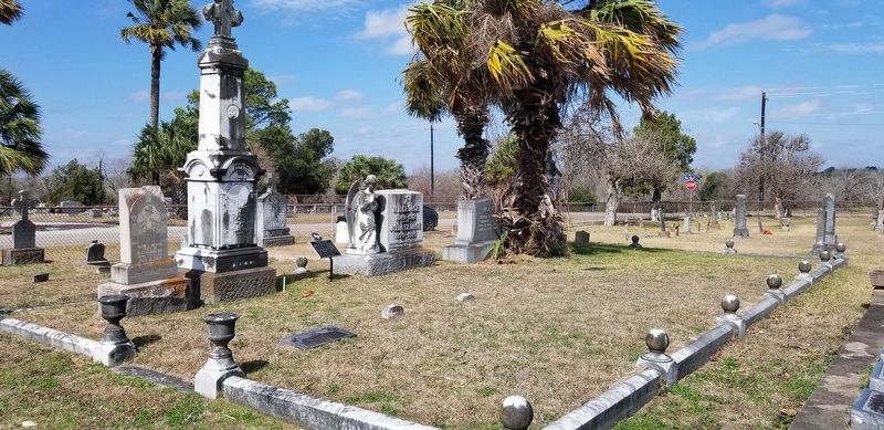 The view of the John Howland Wood Marker from the cemetery. Click for full size. The view of the John Howland Wood Marker from the cemetery image. Click for full size.