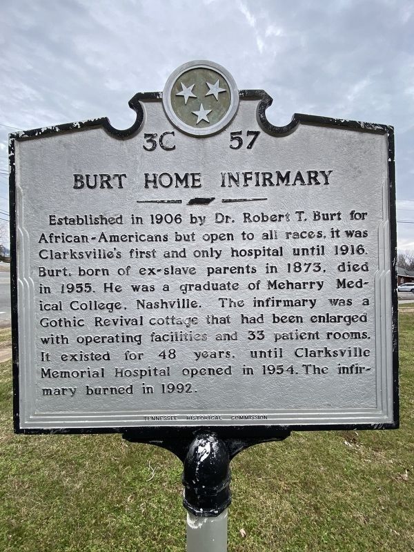 Burt Home Infirmary Marker image. Click for full size.