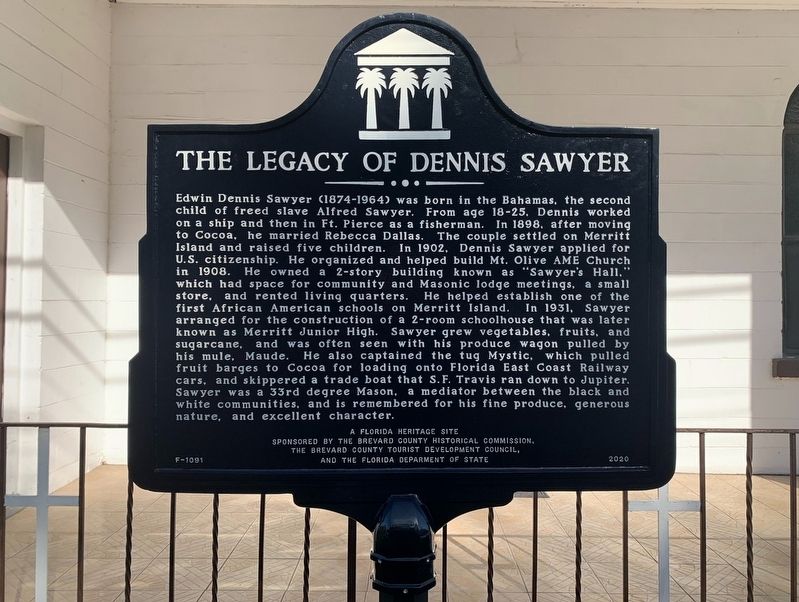The Legacy of Dennis Sawyer Marker image. Click for full size.