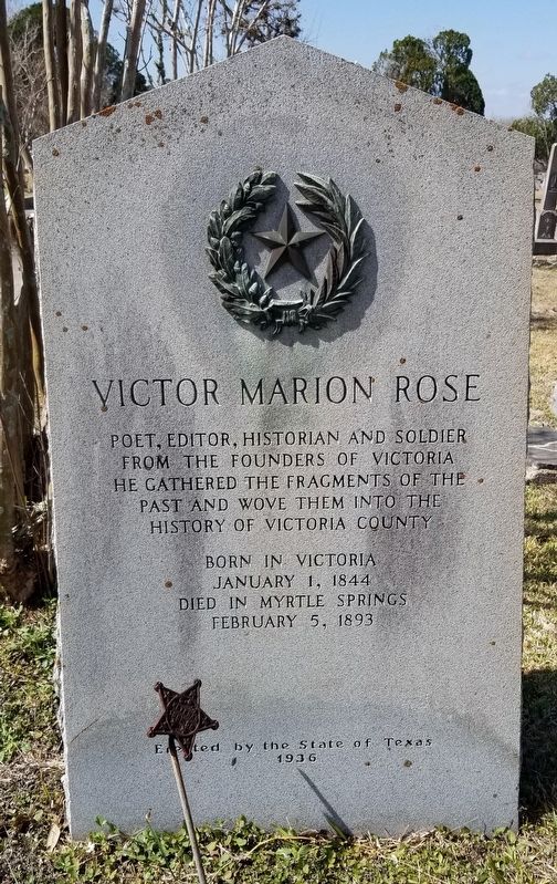 Victor Marion Rose Marker image. Click for full size.