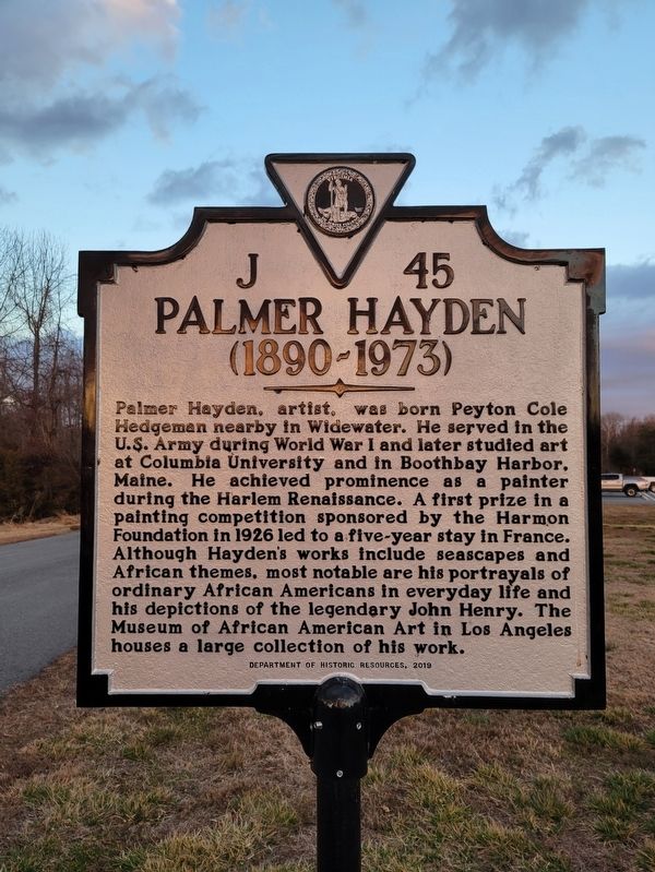 Palmer Hayden Marker image. Click for full size.