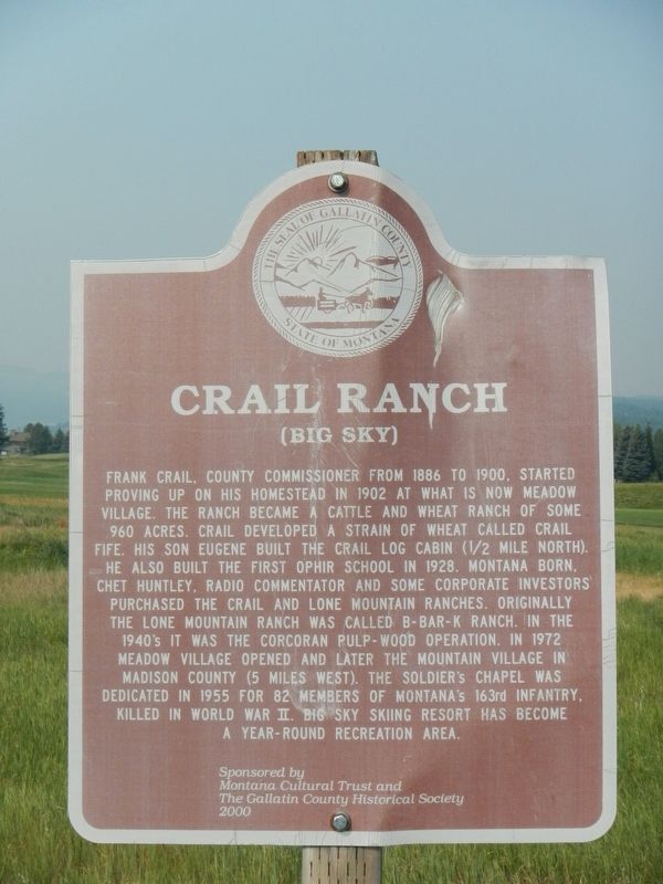 Crail Ranch Marker image. Click for full size.