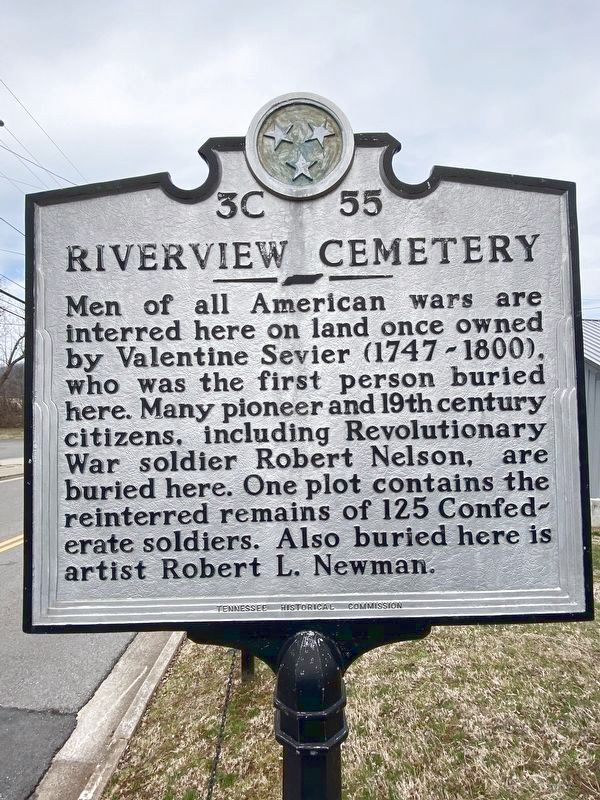 Riverview Cemetery Marker. Click for full size. Riverview Cemetery Marker image. Click for full size.