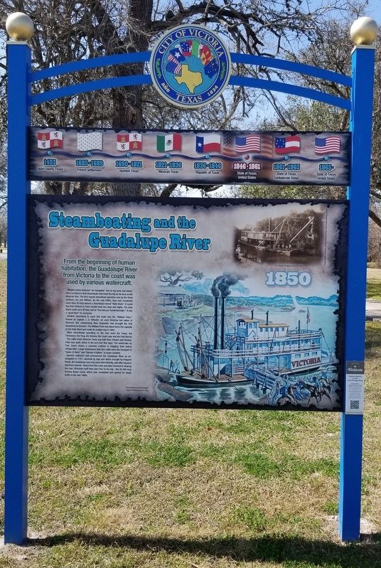 Steamboating and the Guadalupe River Marker image. Click for full size.