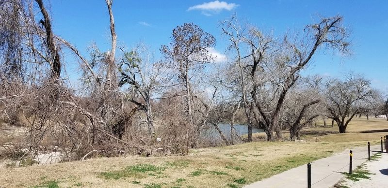 The view of the Guadalupe River from behind the marker image. Click for full size.