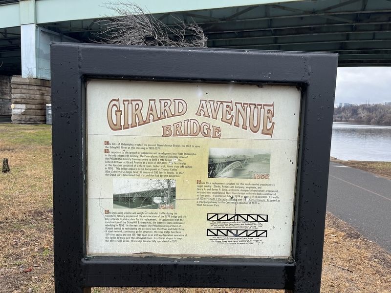 Girard Avenue Bridge Marker image. Click for full size.