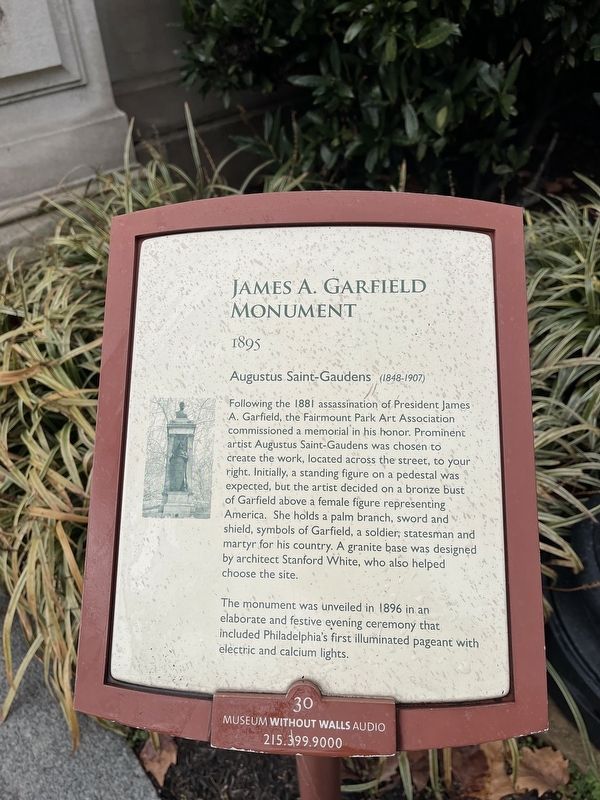 James A. Garfield Monument. Click for full size. James A. Garfield Monument image. Click for full size.