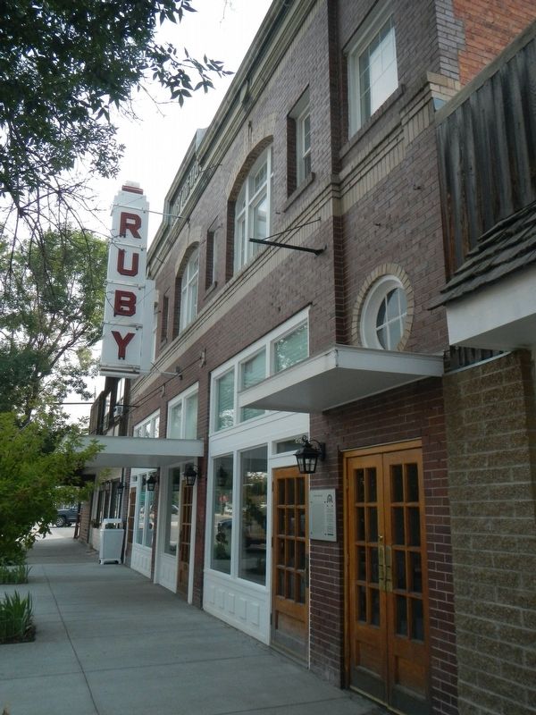 Ruby Theatre and Marker image. Click for full size.