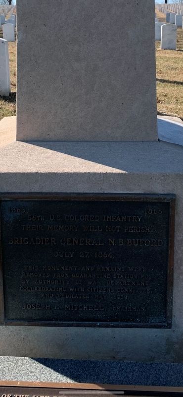 56th U.S. Colored Infantry Memorial. Click for full size. 56th U.S. Colored Infantry Memorial image. Click for full size.