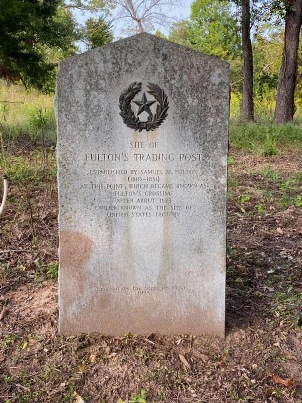 Site of Fulton's Trading Post Marker image. Click for full size.