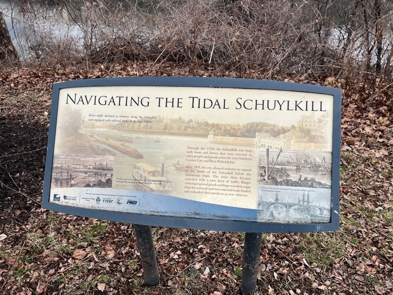 Navigating the Tidal Schuylkill Marker image. Click for full size.