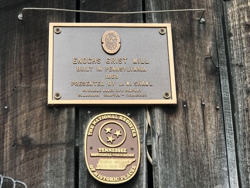 Enochs Grist Mill Marker. Click for full size. Enochs Grist Mill Marker image. Click for full size.