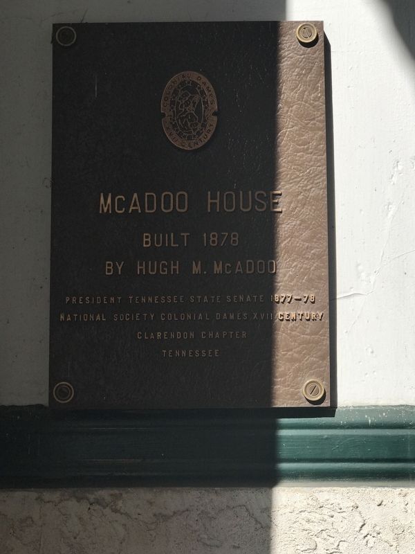 McAdoo House Marker. Click for full size. McAdoo House Marker image. Click for full size.
