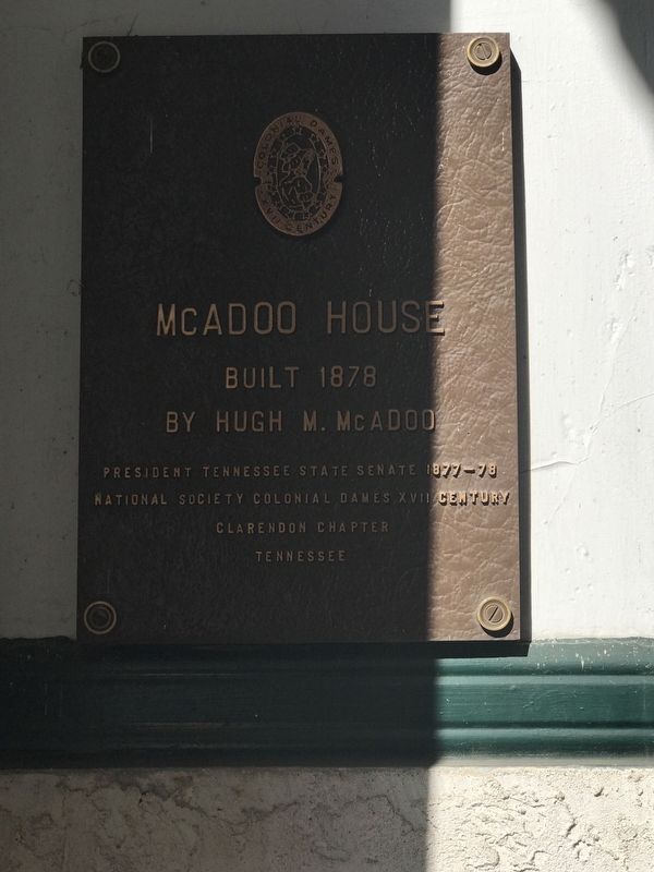 McAdoo House Marker image. Click for full size.