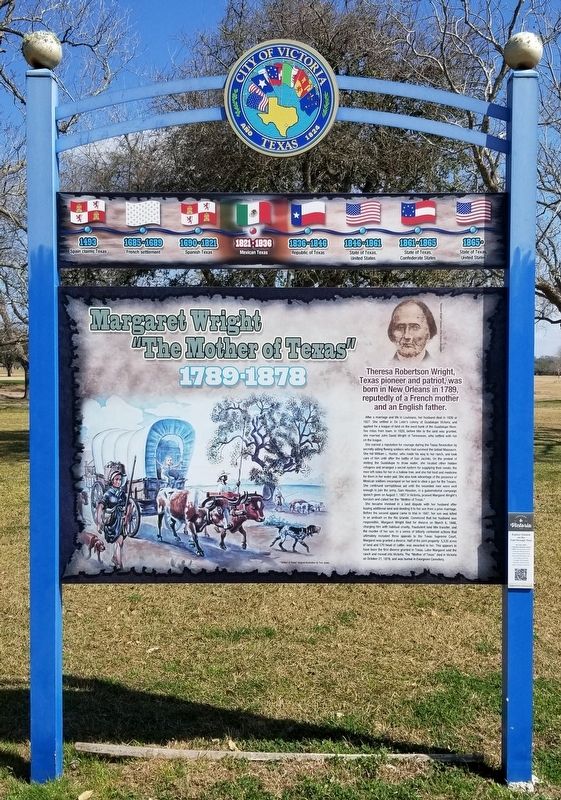 Margaret Wright "The Mother of Texas" Marker image. Click for full size.