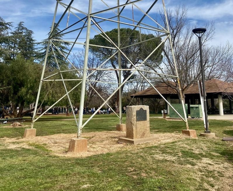 Folsom Institute Marker - wide view, no longer obscured by brush. Click for full size. Folsom Institute Marker - wide view, no longer obscured by brush image. Click for full size.