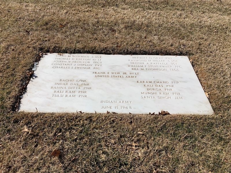 Indian Army Marker. Click for full size. Indian Army Marker image. Click for full size.