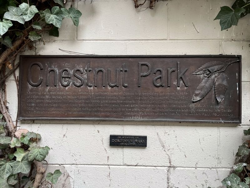 Chestnut Park Marker image. Click for full size.