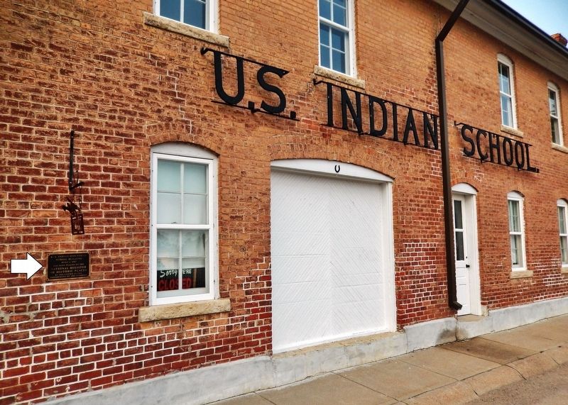 U. S. Indian Industrial School Building Marker image. Click for full size.