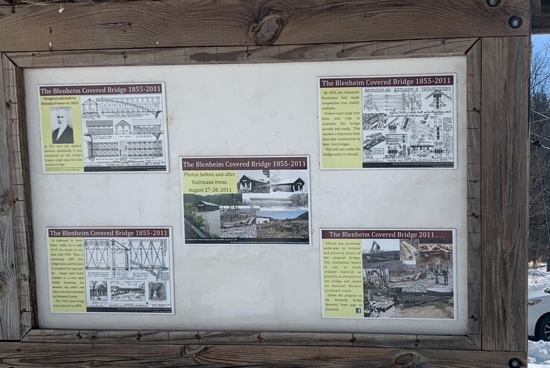Rear Side of Blenheim Bridge Marker image. Click for full size.