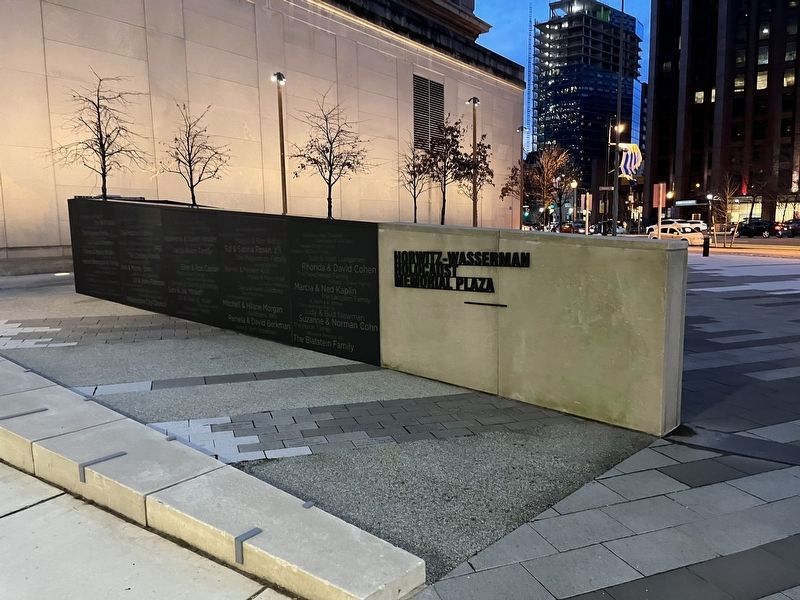 The Horwitz-Wasserman Holocaust Memorial Plaza. Click for full size. The Horwitz-Wasserman Holocaust Memorial Plaza image. Click for full size.