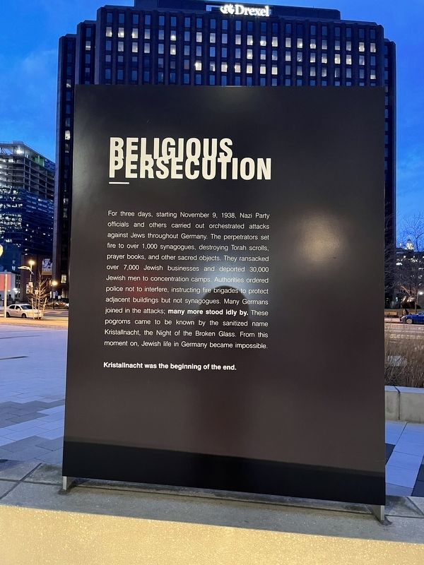 Religious Persecution side of the marker image. Click for full size.