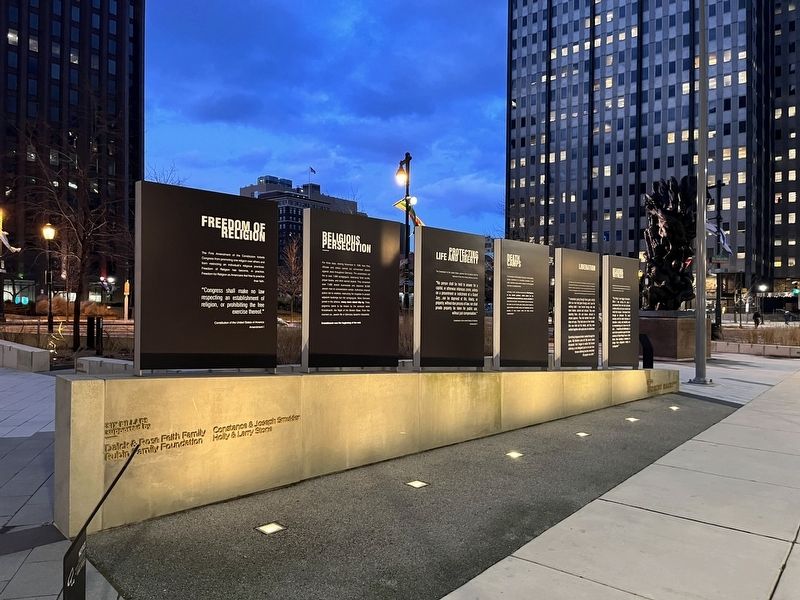 Religious Persecution / Natural Rights Marker image. Click for full size.