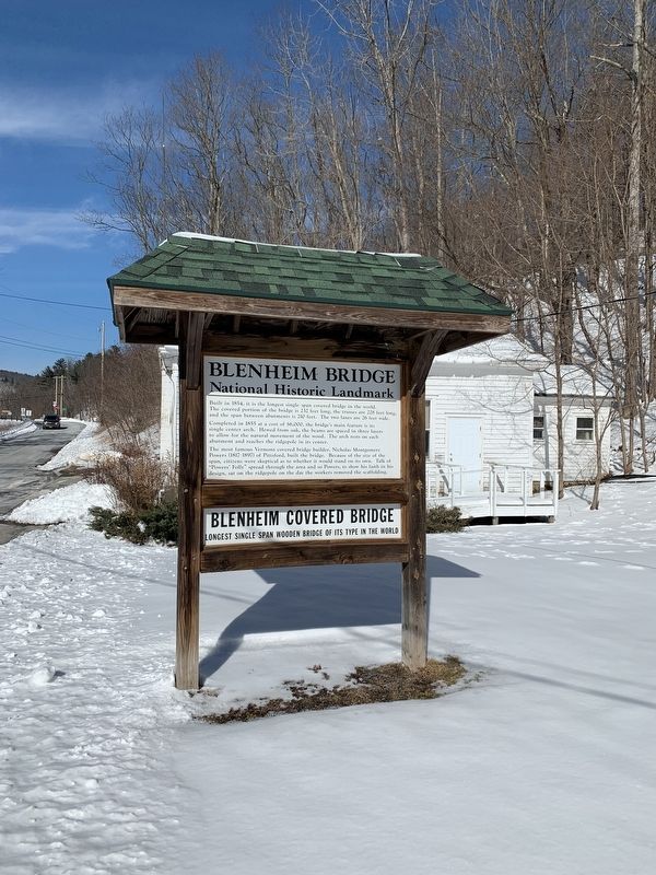 Blenheim Bridge Marker image. Click for full size.