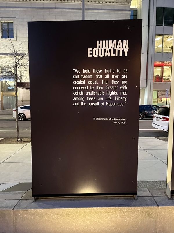 Human Equality side of the marker image. Click for full size.