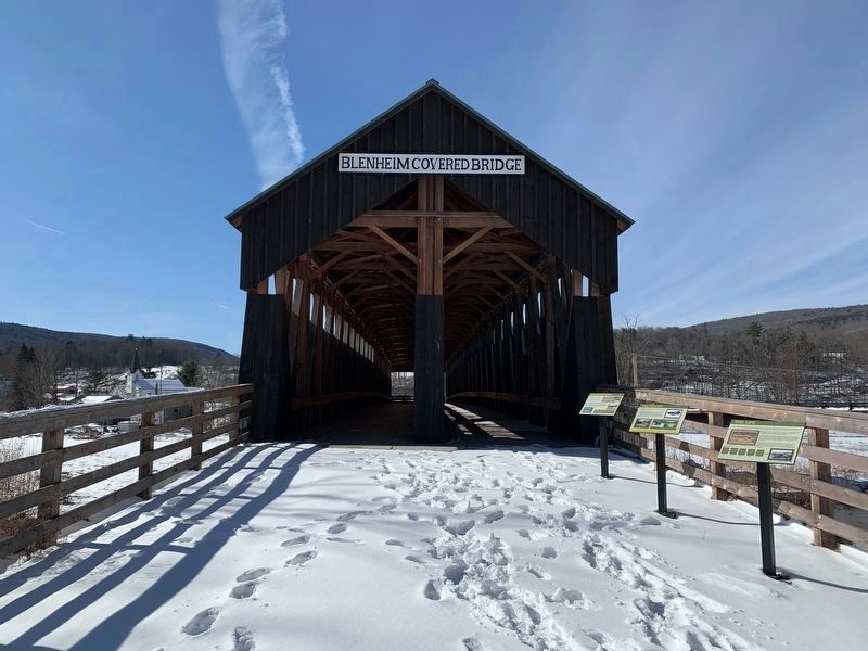 The Re-Creation Marker Beside The Bridge image. Click for full size.