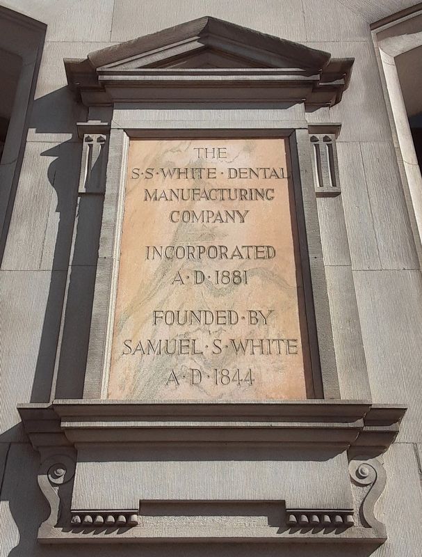 The S�S�White � Dental Manufacturing Company Marker image. Click for full size.
