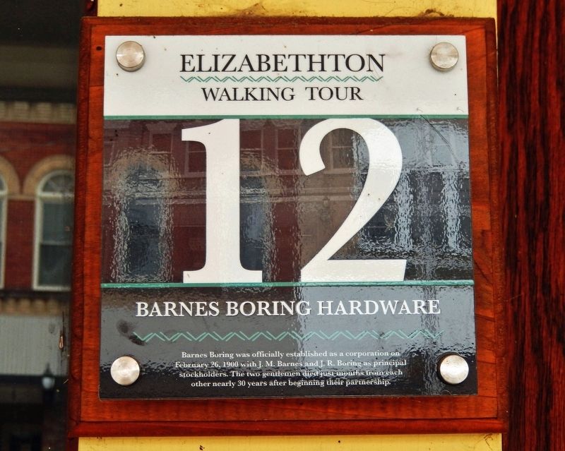 Barnes Boring Hardware Marker. Click for full size. Barnes Boring Hardware Marker image. Click for full size.
