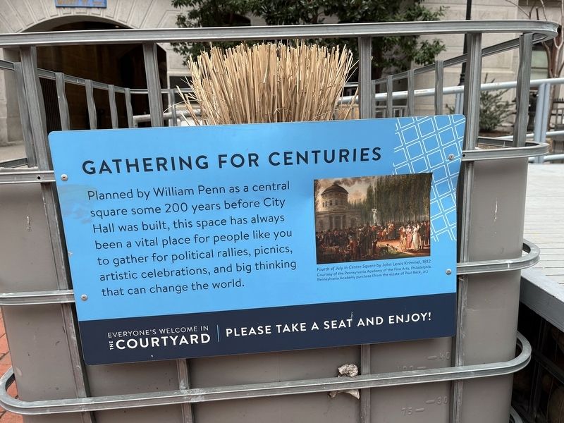 Gathering for Centuries Marker image. Click for full size.