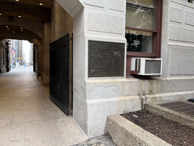 The Site of This City Hall Marker. Click for full size. The Site of This City Hall Marker image. Click for full size.