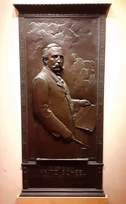 Academy of Music Fritz Scheel Bas-relief. Click for full size. Academy of Music Fritz Scheel Bas-relief image. Click for full size.