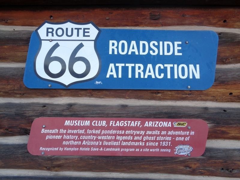 Museum Club Arizona Marker image. Click for full size.