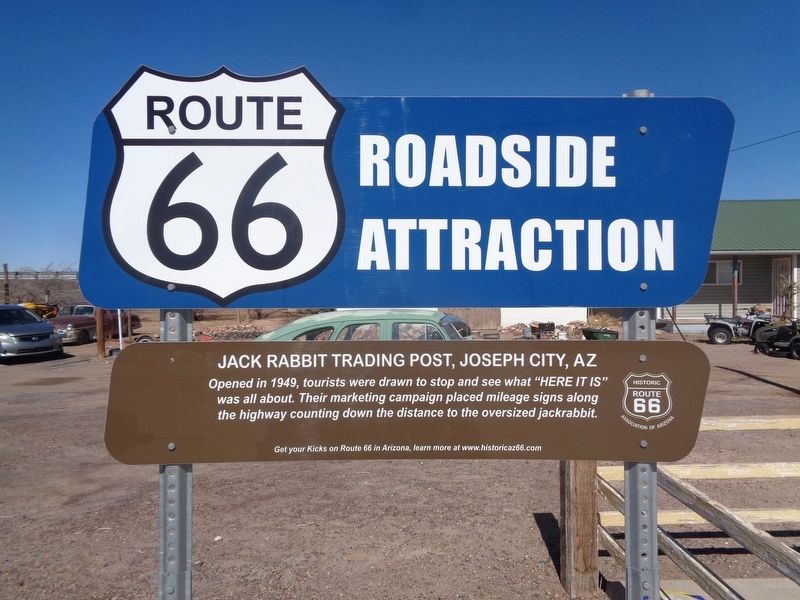 Jack Rabbit Trading Post, Joseph City, AZ Marker image. Click for full size.