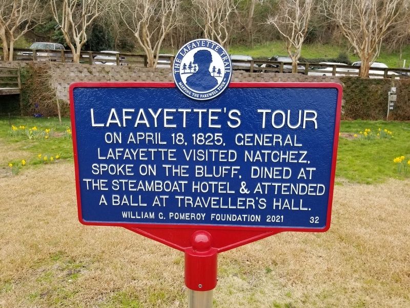 Lafayette's Tour Marker. Click for full size. Lafayette's Tour Marker image. Click for full size.