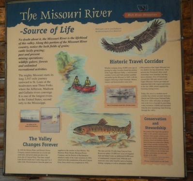 The Missouri River - Source of Life panel image. Click for full size.