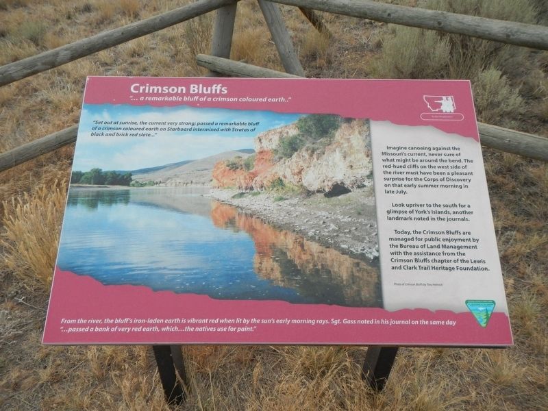 Crimson Bluffs Marker image. Click for full size.