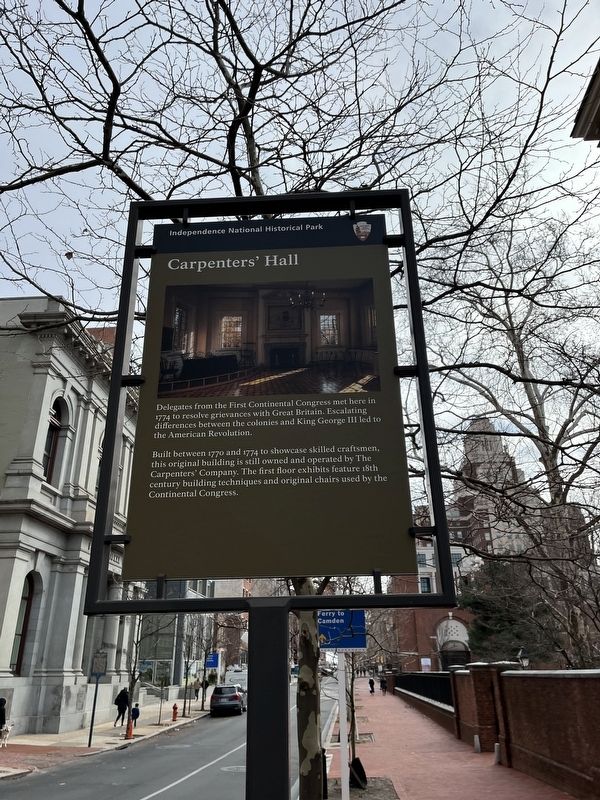 Carpenters' Hall Marker image. Click for full size.